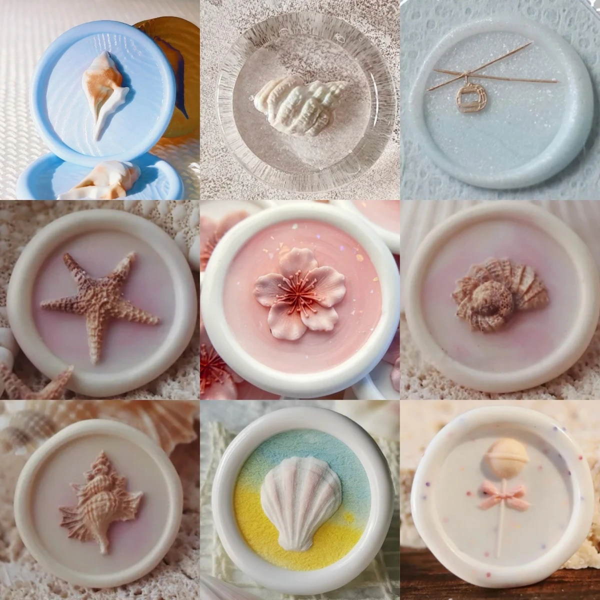 래커 씰 미니 씰 헤드 쉘 젓가락 클립 동물 시리즈 미니 귀여운 레리프 15mm 작은 코 게이지 구리 헤드 스탬프 장난감