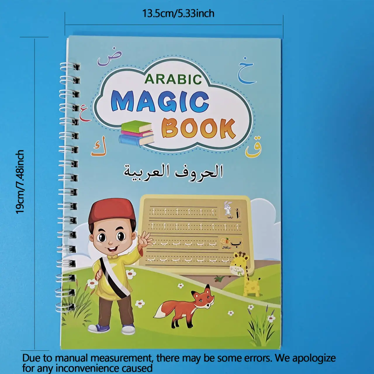 Arabic Alphabet Copybook Calligraphy Children's Notebook Reusable Handwritten Writing Gift Learning Educational Toy Kids