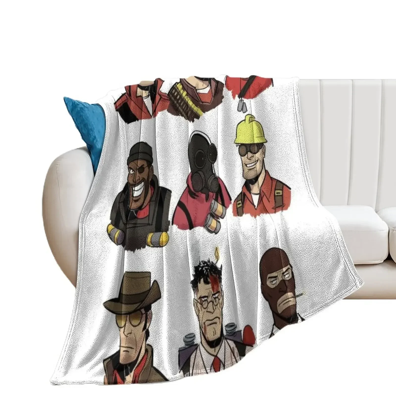 Team Fortress 2 All Units Throw Blanket decorative christmas gifts Cute Blankets