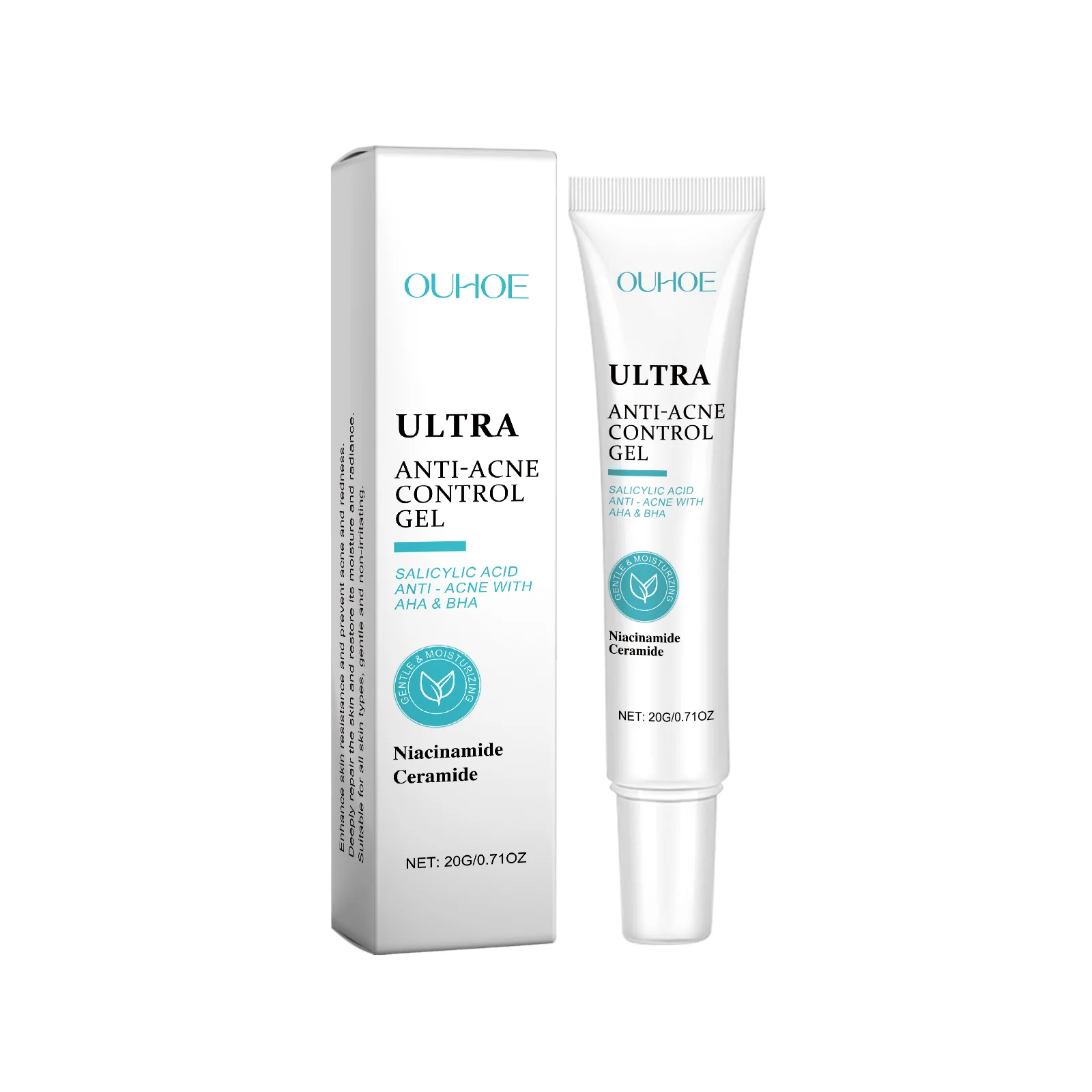 

OUHOE Nicotinamide AcneClearing Moisturizing Gel Gently Cleanses Reduces Oil And Lightened Acne Facial Gel 1pcs