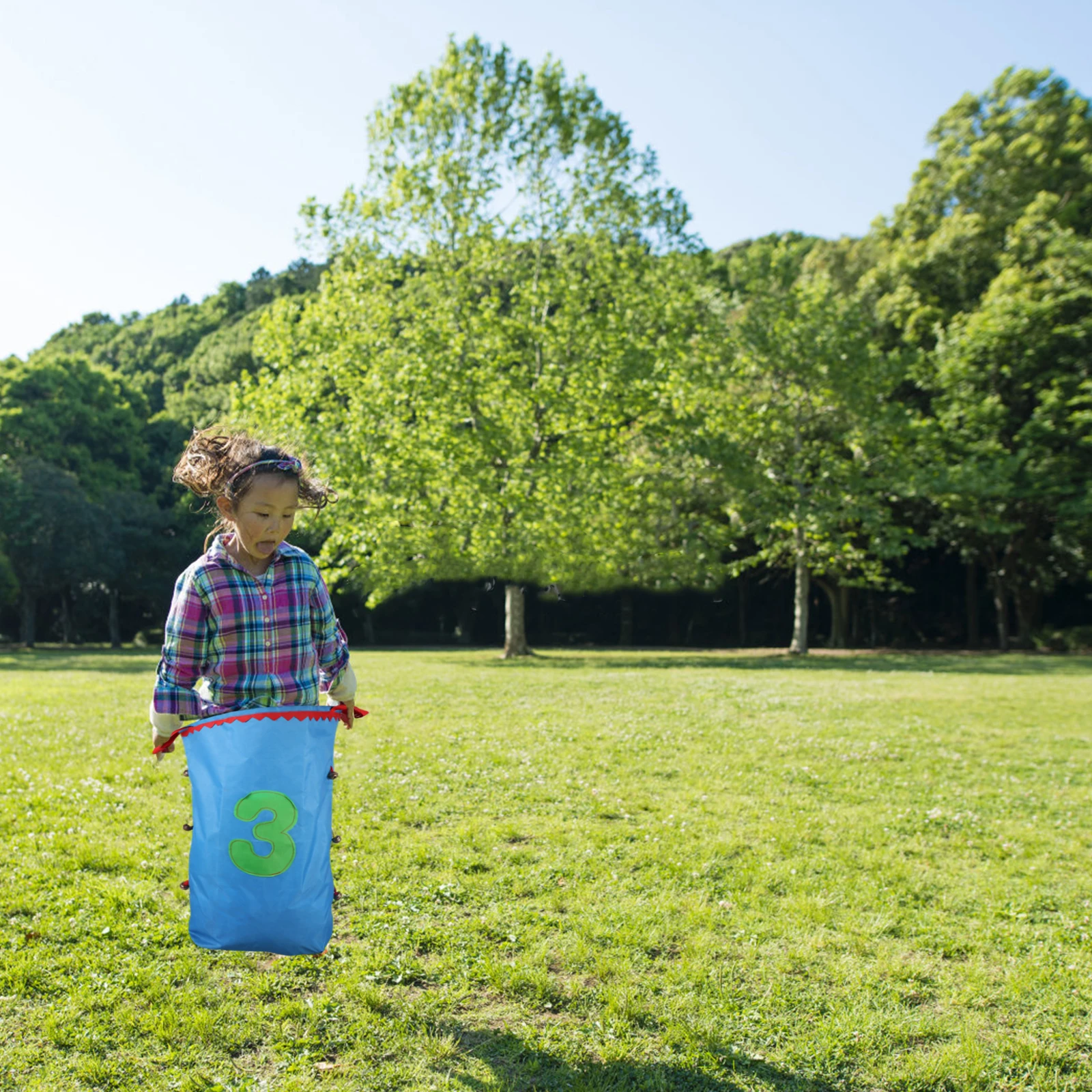 4 Bolsas de Carreras de Sacos, Gruesas, Resistentes al Desgaste, Juego de Actividades Divertidas para Niños, Diseño Brillante, Fiesta Escolar, Juego al Aire Libre