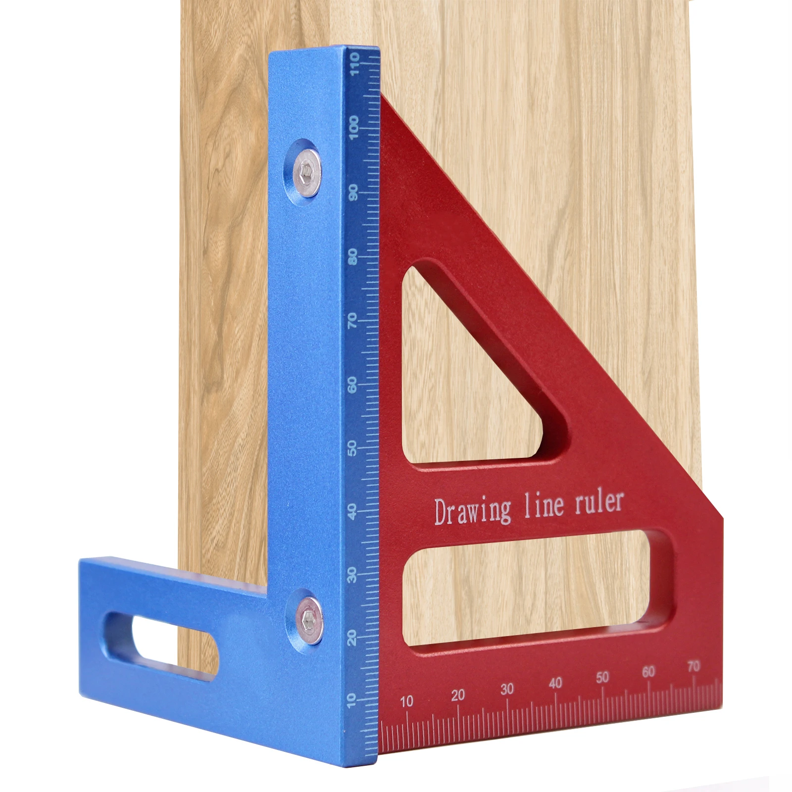 3D Multi-Angle Miter Triangle Ruler,45/90 Degree Plastic Woodworking Square Protractor,High Precision Layout Measuring Tool