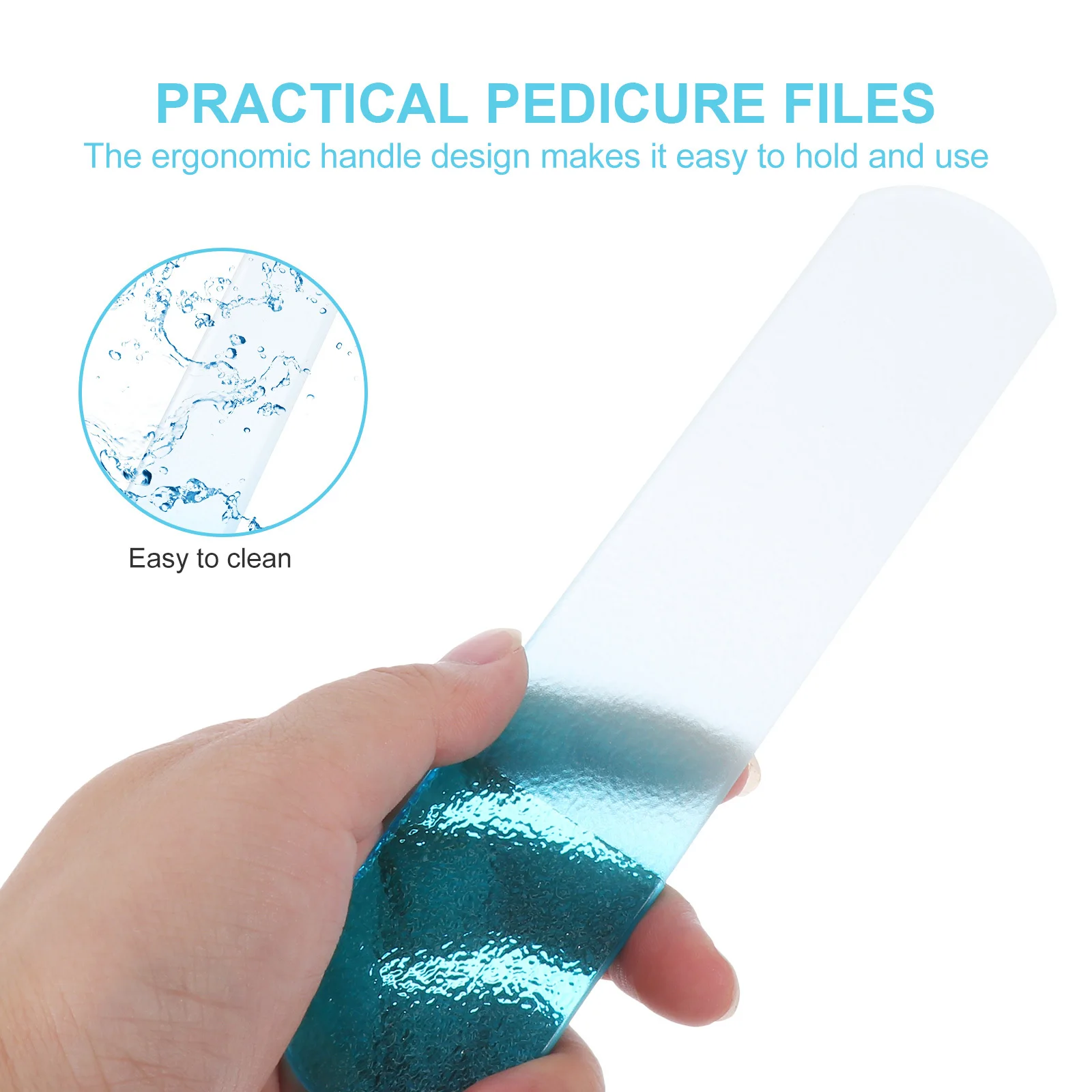 

3шт стеклянные пилочки для ног двухсторонние профессиональные одноразовые для руководства педикюра