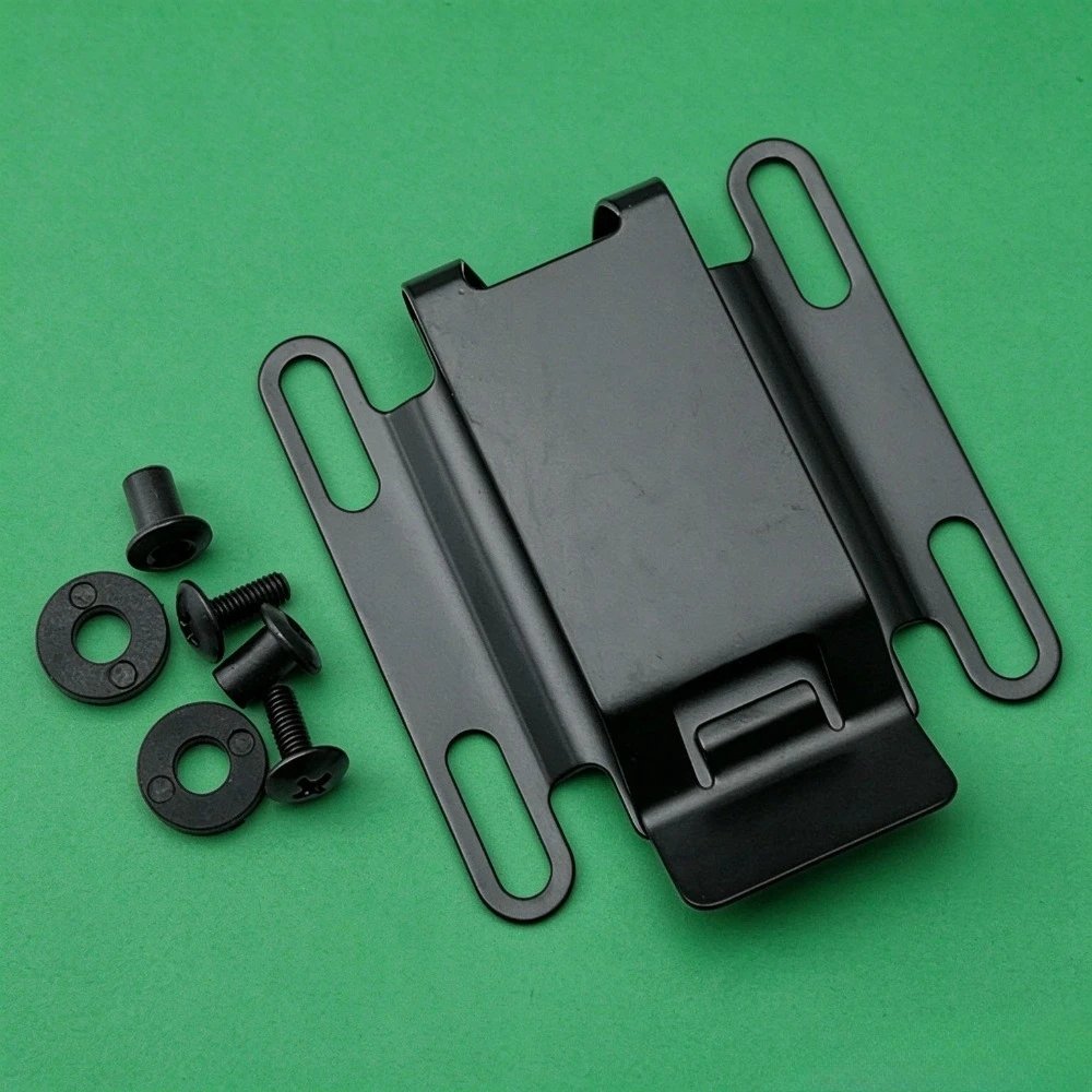 Universal K Sheath Belt Clip Kit Metal Waist Carry Clip with Mounting Screws and Gaskets for Outdoor Fixed Blade Knife Holster