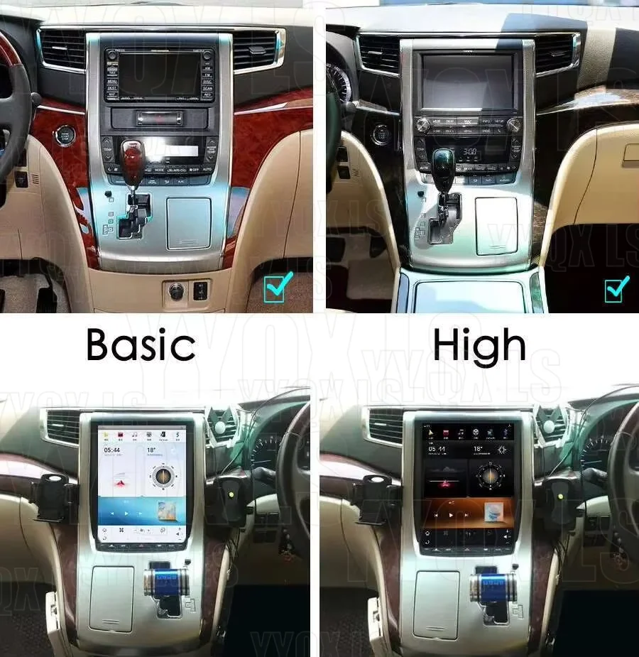 Car Radio For Toyota Alphard 20 Series 2007 -2014 Wireless Carplay Android Auto Multimedia Player GPS Autoradio Stereo Head Unit