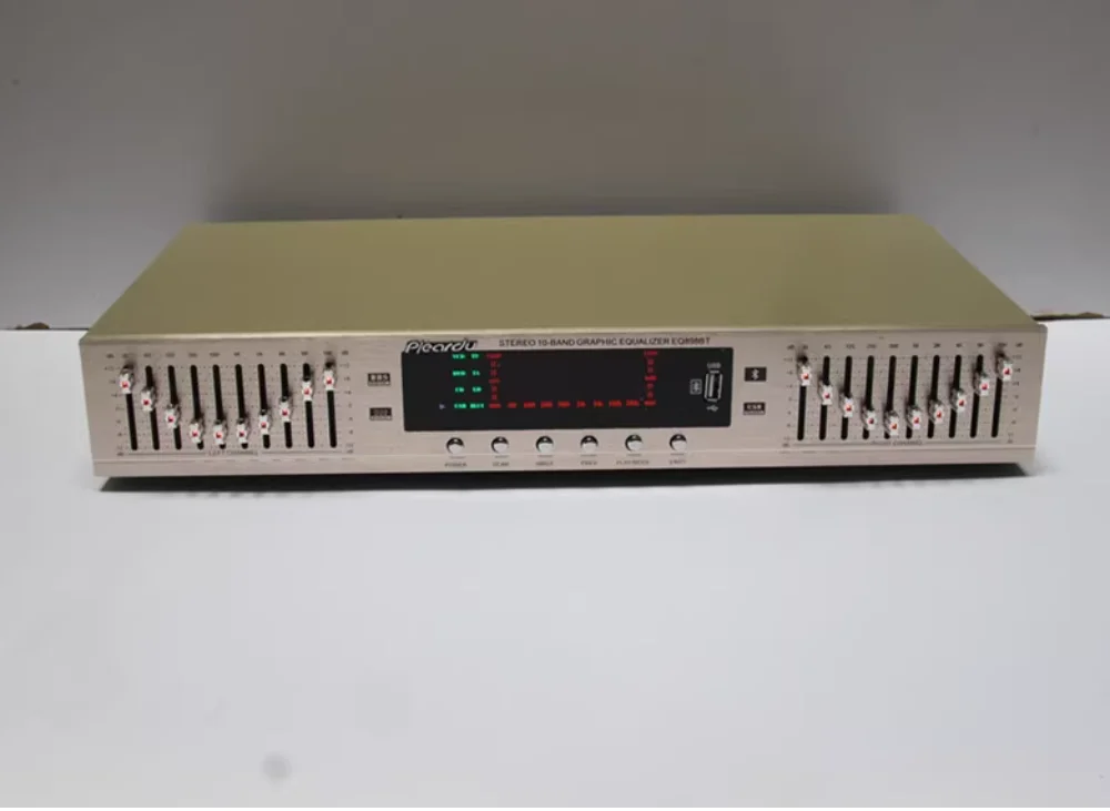 New Bluetooth EQ-898 Arrive HIFI Digital HD Stereo Preamplifier Equalizer Home Stage Equalizer Dual 10 BAND