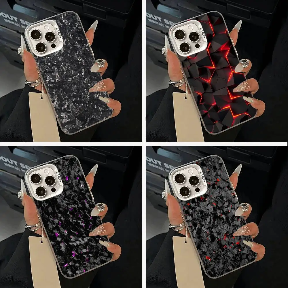 

F-Forged -Carbon -Wallpaper Phone Case For iPhone 17,16,15,14,13,12,11 Plus,Pro Max,XS,white silver phone case