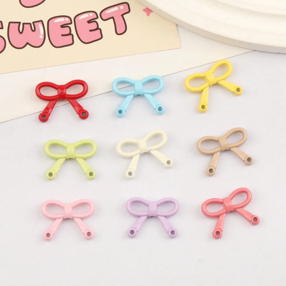 

Cordial Design 100Pcs 16*21MM DIY Beads/Bowknot Shape/Print Effect/Hand Made/Jewelry Accessories/Alloy Bead/Connectors #16986