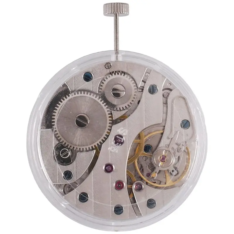 SEWS-4X Watch Accessories Seagull ST3601 Homemade 6497 Movement Fine Tuning Manual Up-Chain Two-Pin Semi-Mechanical Movement