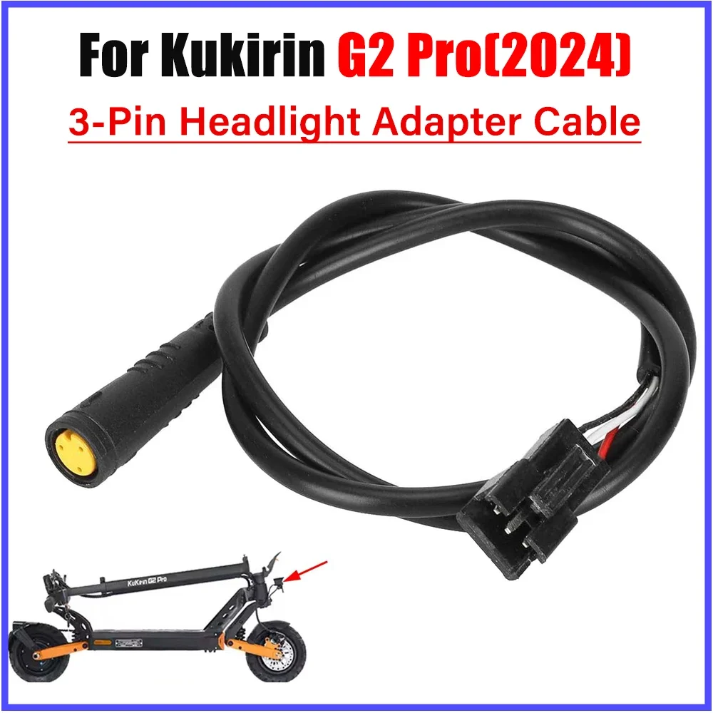 Image of 3-poliges Scheinwerfer-Adapterkabel für den neuen 2024 Kukirin G2 Pro Scooter – kompatibel mit SM-3A Clip-On-Scheinwerferkabelbaum