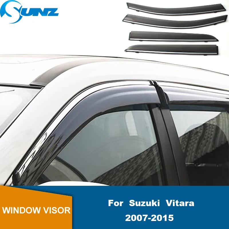 

Side Window Deflectors For Suzuki Vitara 2007 2008 2009 2010 2011 2012 2013 2014 2015 Door Visor Sun Rain Guards Awning Shelter