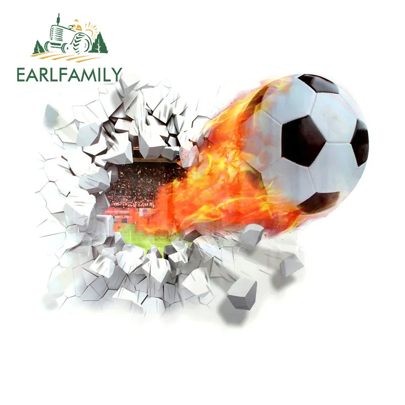 EARLFAMILY Tear Ball Hole Car Sticker Popular Character Scooter Skateboard Decals Waterproof Scratch Proof All Types of Vehicles