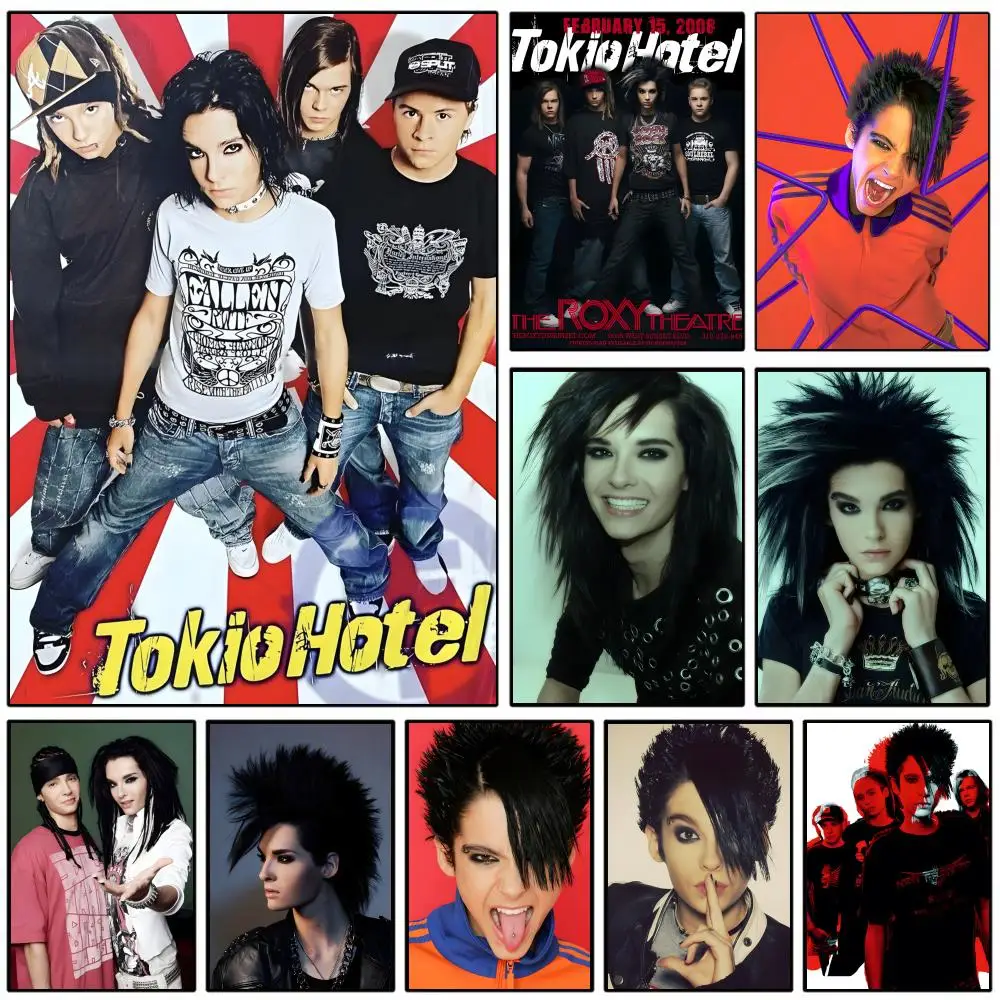 Tokio Hotel Poster Self-adhesive Art Waterproof Paper Sticke