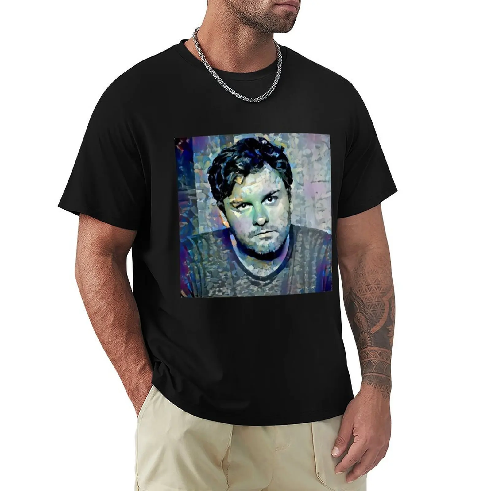 Tim Dillon Portrait T-Shirt Fashion Casual Short Sleeve Top