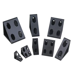 2Pcs/Lot Aluminum Profile Right Angle Block Triangle Connector Bracket For 2020 2040 3030 4040 4545 4080 series V-slot
