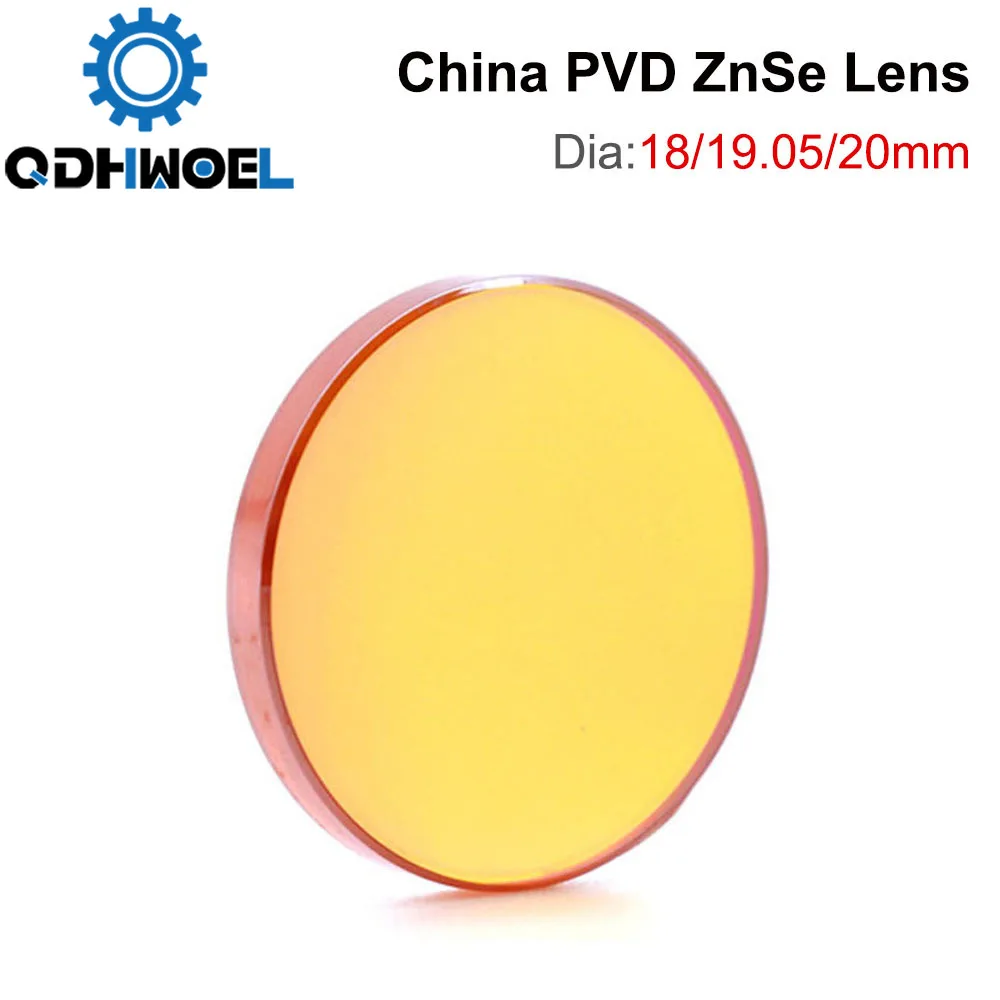 QDHWOEL CO2 China ZnSe Focus Lens Dia. 12/18/19.05/20mm FL38.1/50.8/63.5/76.2/101.6mm 1.5-4\