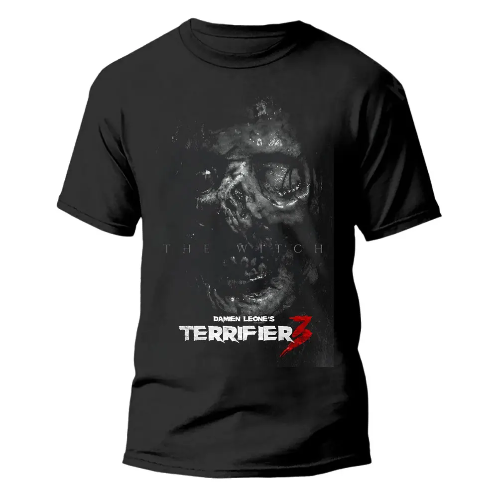 

1226 Vintage Horror Movie Terrifier 3Sacry Halloween Gift t shirt Art the clown killer Graphic Clothes 100% cotton All size Tops