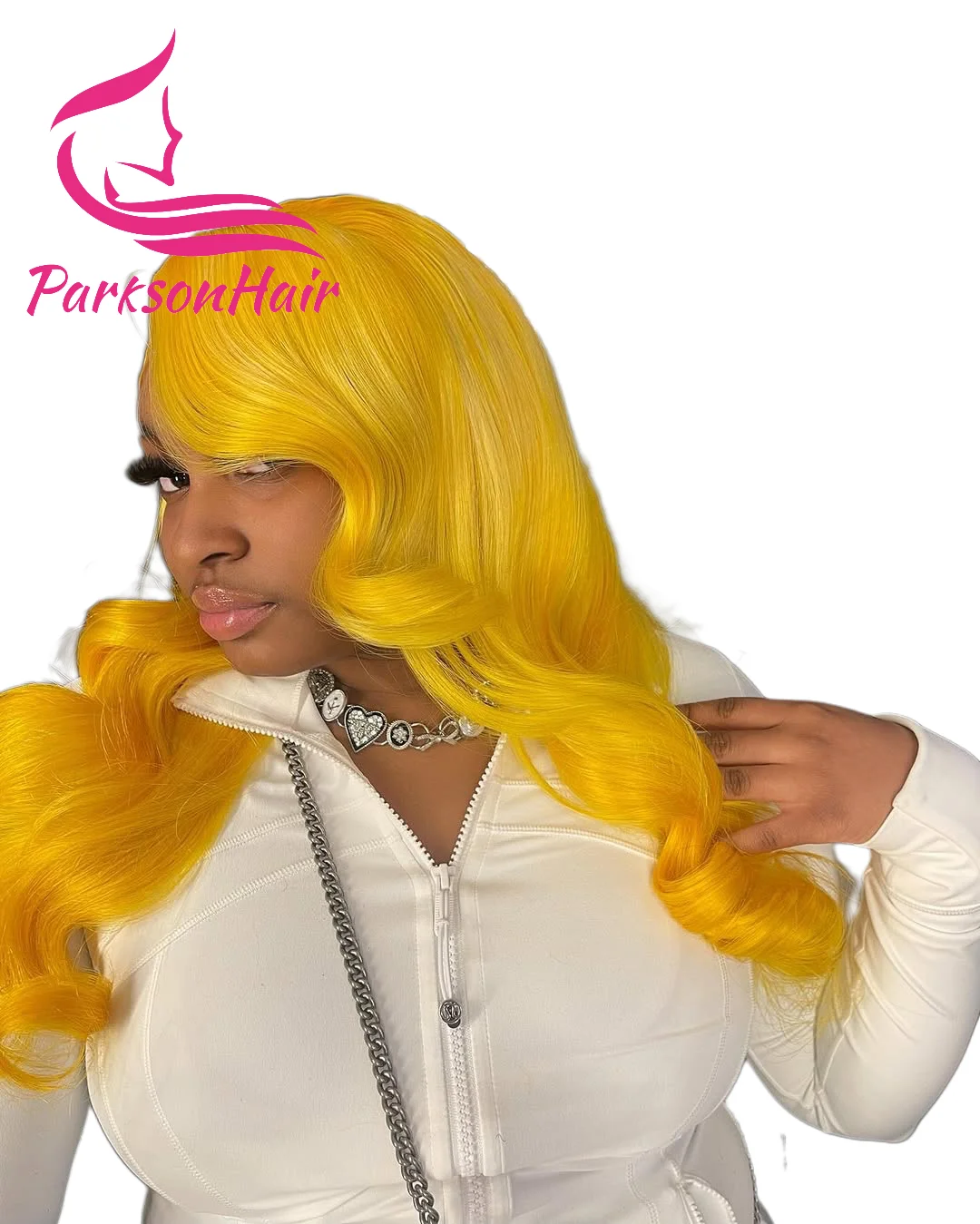 Body Wave Yellow Colored 13x6 13x4 Transparent Lace Front Human Hair Wig Brazilian Raw Pre-Plucking Lace Frontal Wig For Women