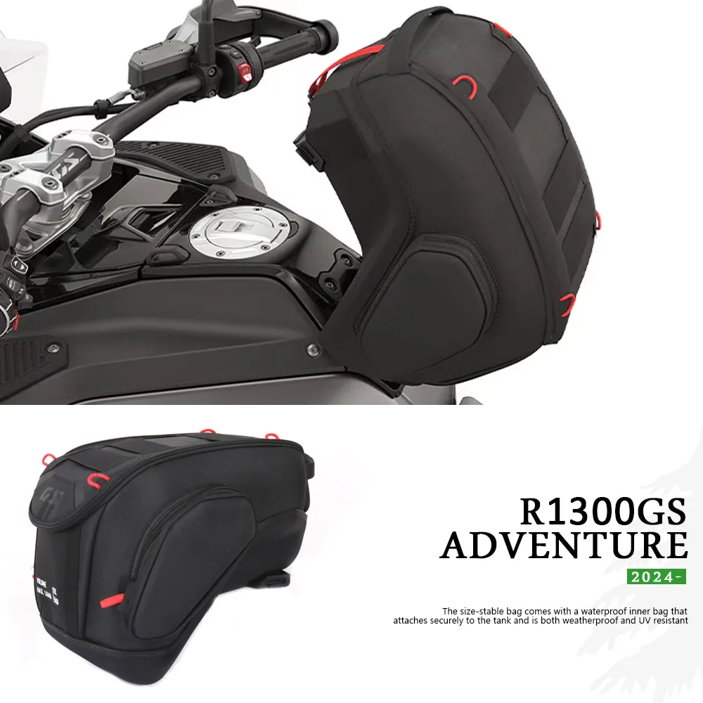 Sac de réservoir 12l pour BMW R1300GSA R1300GS ADV, accessoires de moto R 1300 GS Adventure 2024 2025, bagages à verrouillage rapide, dos de course