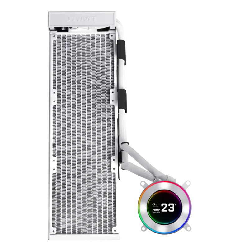 CPU integrated water-cooled radiator LCD screen digital display, fanless version