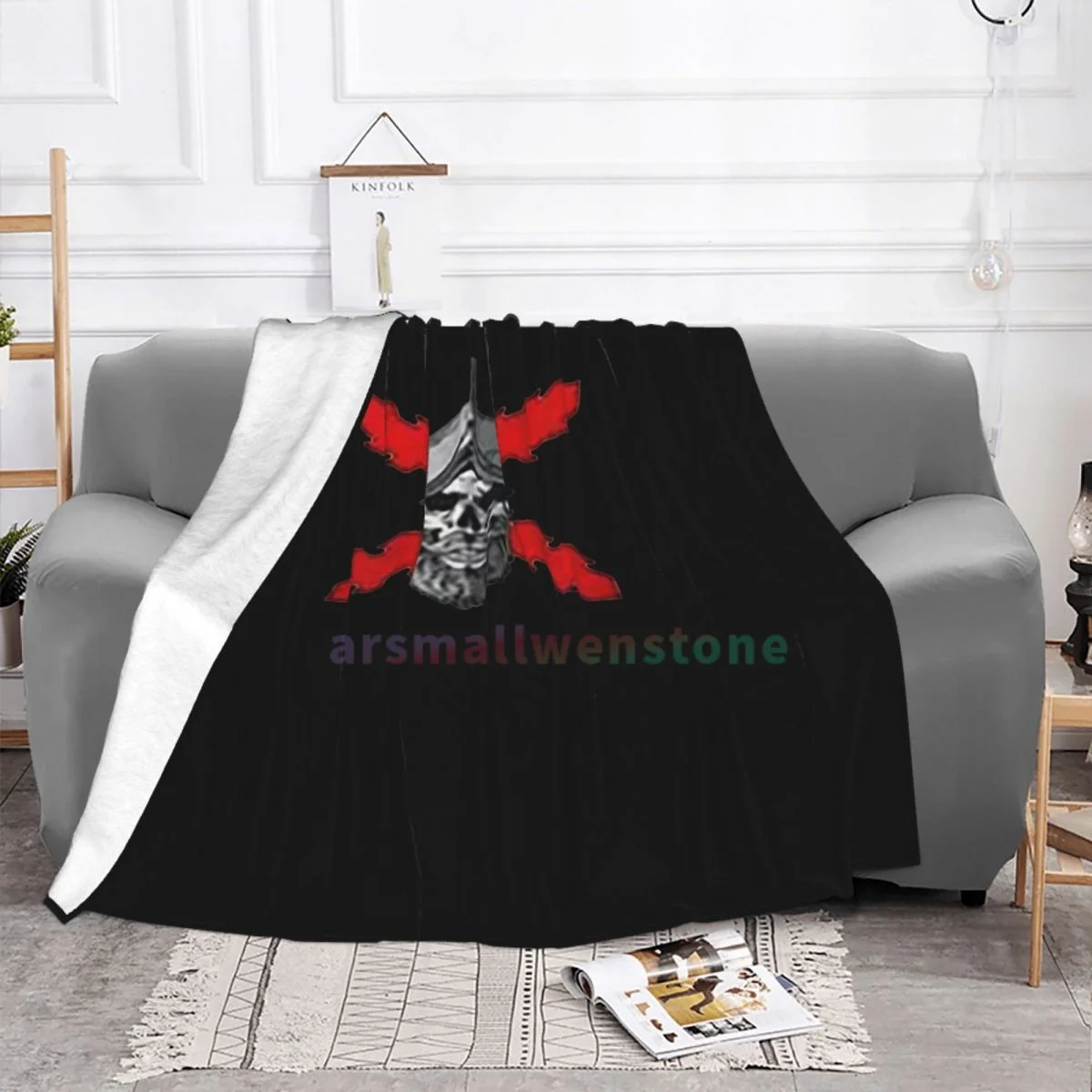 Pure Color Dad Hats Skull Soldier Flannel Fleece Blanket Soft Warm Lightweight Cozy Anti-Pilling Fuzzy Throw Blankets for Couch