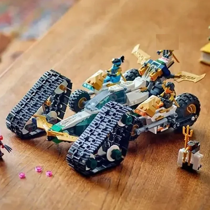 

634 particles 71820 team combination battle car assembly building block toy children's new year birthday gift 25 years new