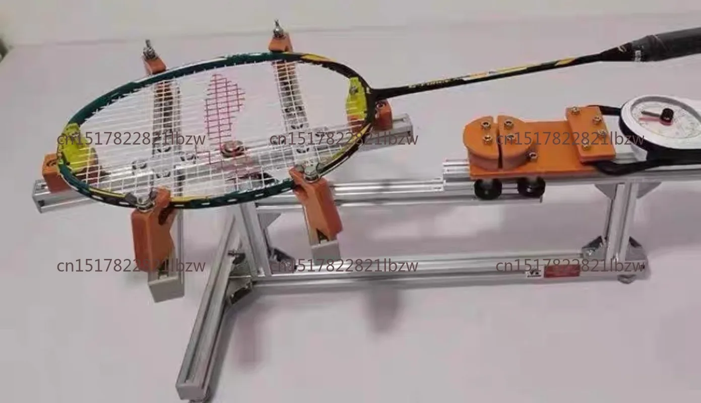 Household flat-pull badminton racket threading machine/wire pulling machine