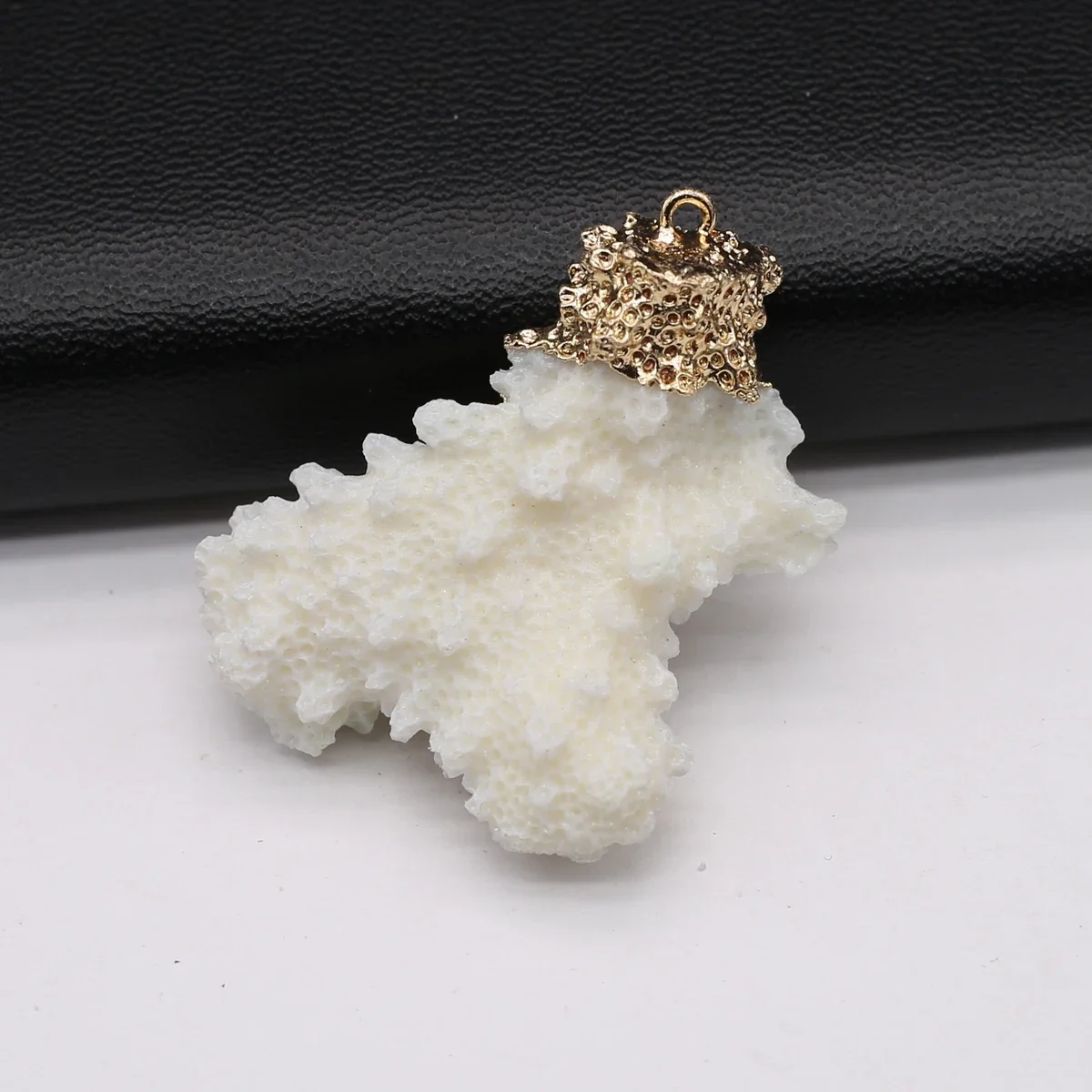 Natural White Shell Coral Pendant Charms for Jewelry Making DIY Women's Earrings Necklace Accessories Handmade Crafts