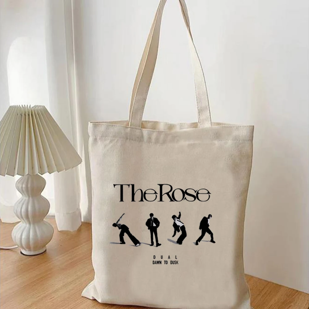 The Rose Kpop Canvas Bag The Rose Back To Me Tote Bag The Rose Korean Group Women\'s Shoulder Bag Kim Woo-sung Jaehyeong merch