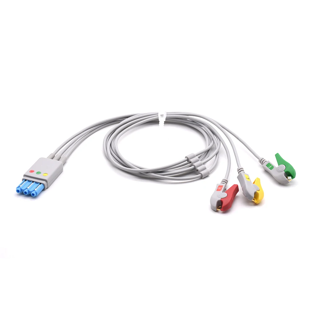 NIEUWE TECH SpO2 Machine Trunk Cable AHA 5lead with DIN YOKE