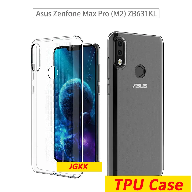 Soft TPU Case For ASUS Zenfone Max Pro M2 M1 ZB601KL ZB602K ZB631KL Transparent Silicone Case UltraThin Clear Protective Cover