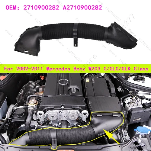 Para 2002-2011 Mercedes Benz W203 Clase C/CLC/CLK Tubo de manguera de entrada de aire del motor 2710900282 A2710900282