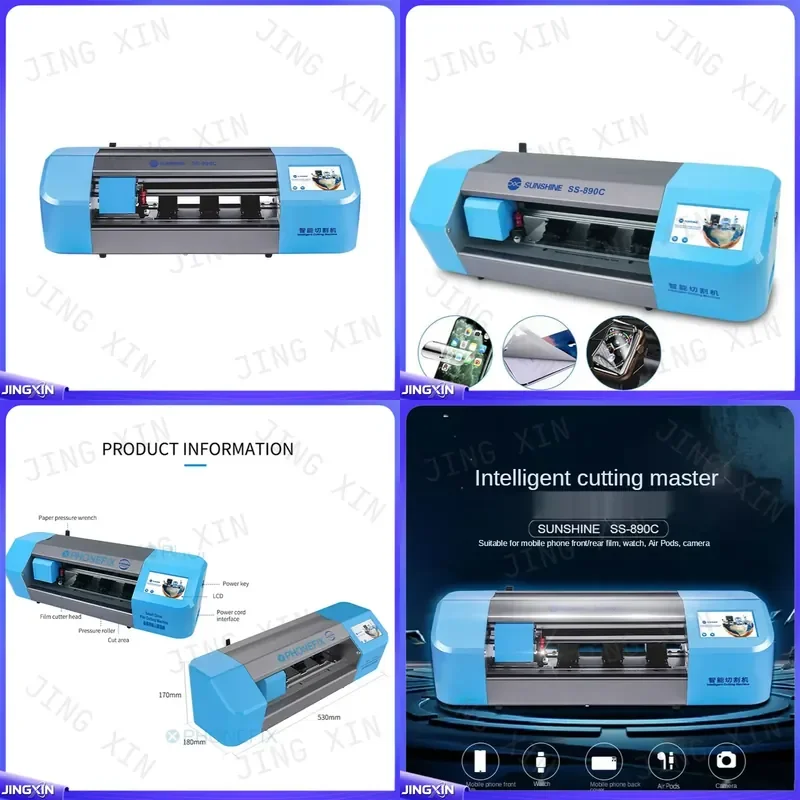 custom for S-890C Auto Film Cutting Machine Mobile Phone Tablet Front Glass Back Cover Protective Tape Cutter Tool