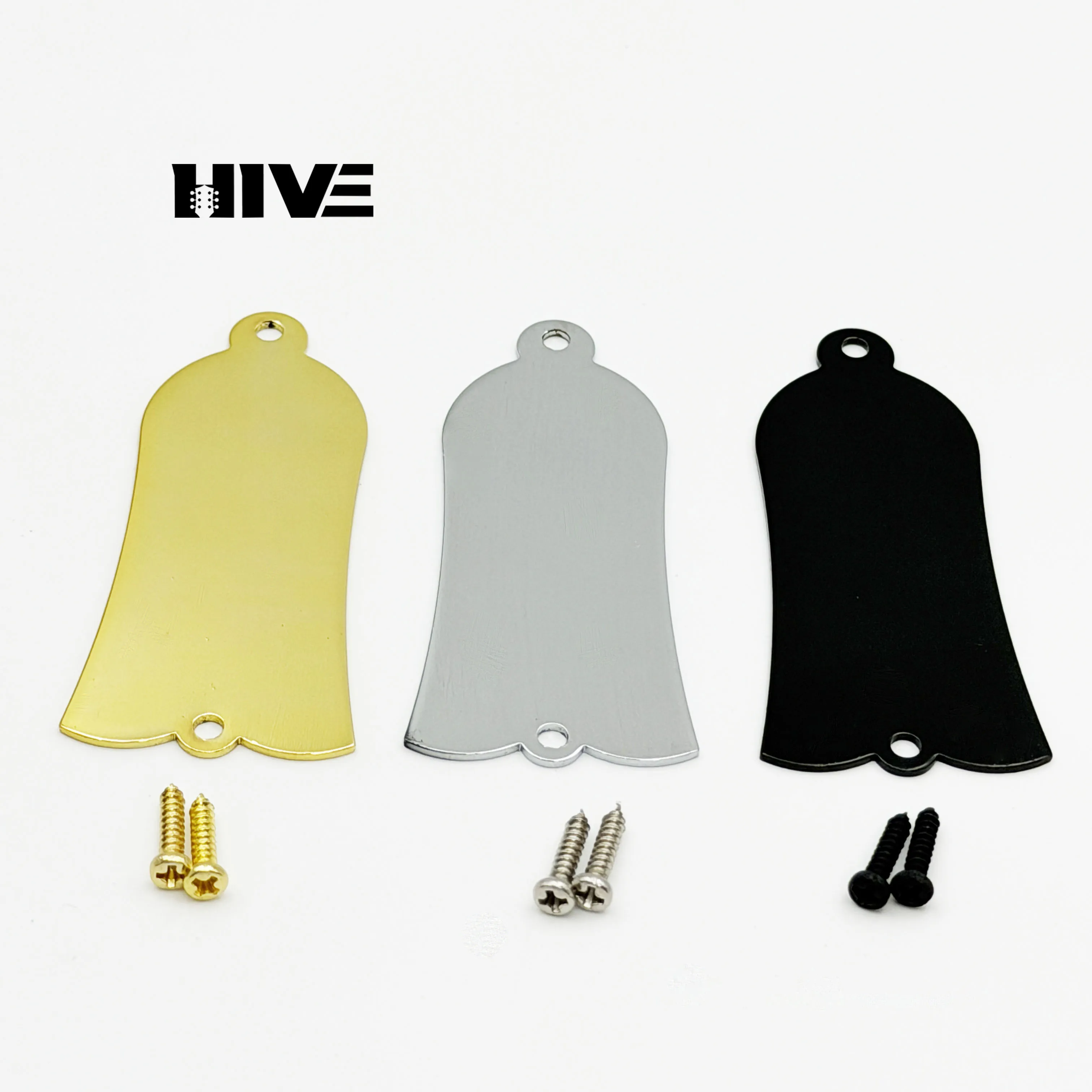 2/3 Hole Metal Bell Style Truss Rod Cover Guitar Neck Tube Cover Acoustic Electric Bass Guitar Part Accessories