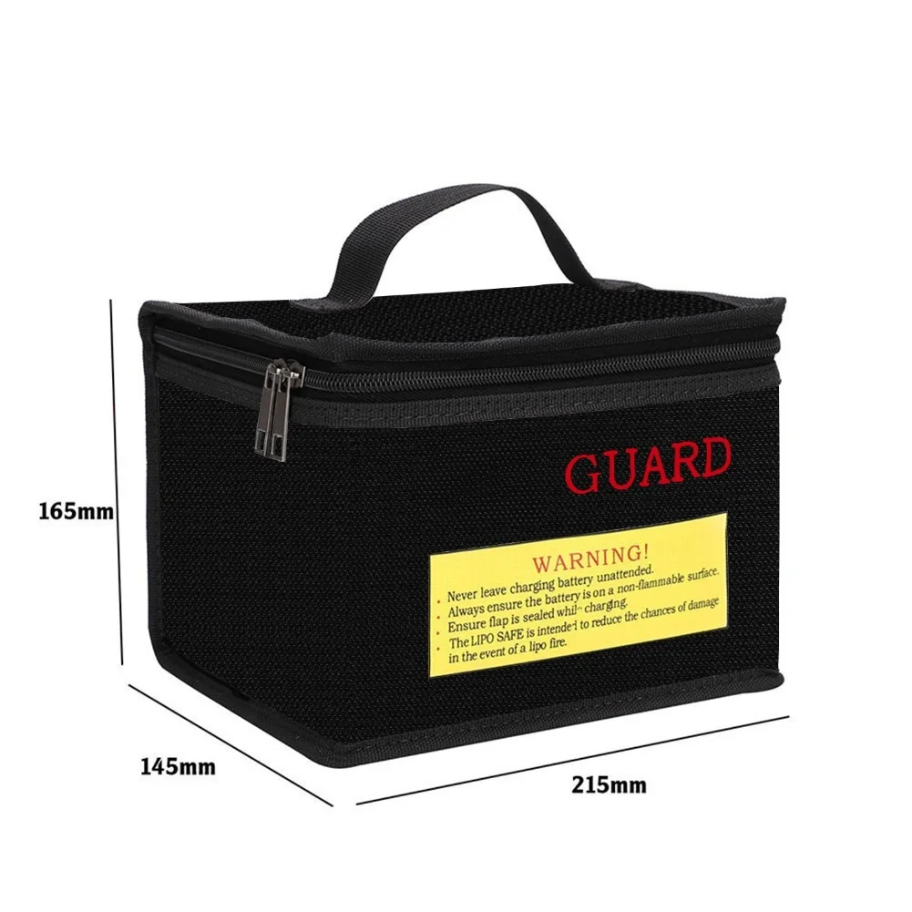 Battery Safety Storage Bag Flame Retardant for Lithium Polymer Batteries Protects During Charging Transport and Storage
