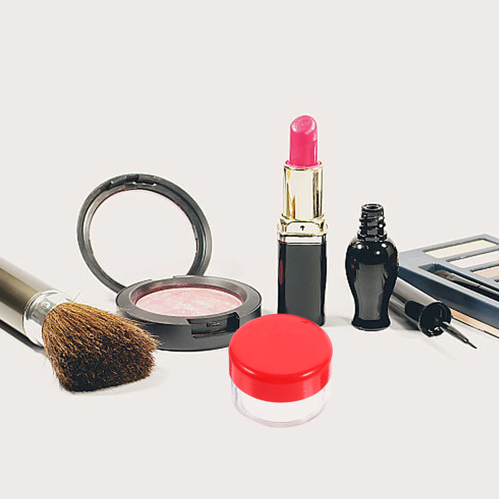 

6 Pcs Travel Cream Jars with Lids Toiletry Containers for Mini Cosmetics Refining