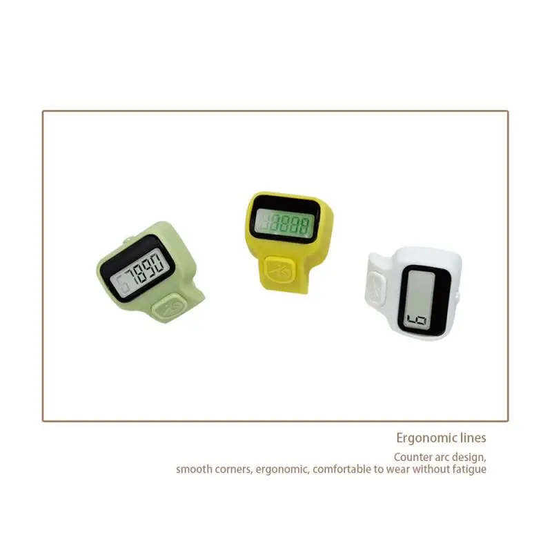 12Color Fitness Electronic Finger Counter, Mini Digital Display Hand Tally Counter 5-Digit Number Count Clicker Resettable Click