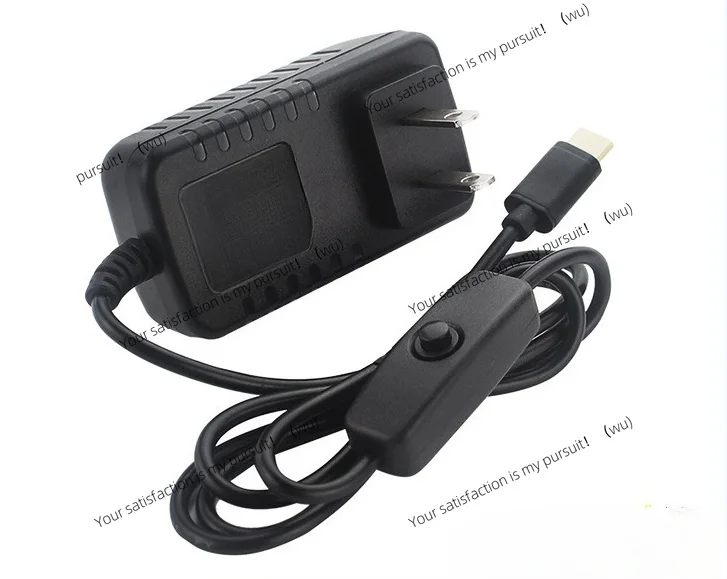 for Raspberry Pi 4th Generation Power  with Switch 5V 3AType-C Interface Adapter Raspberry Pi 4B Power Supply