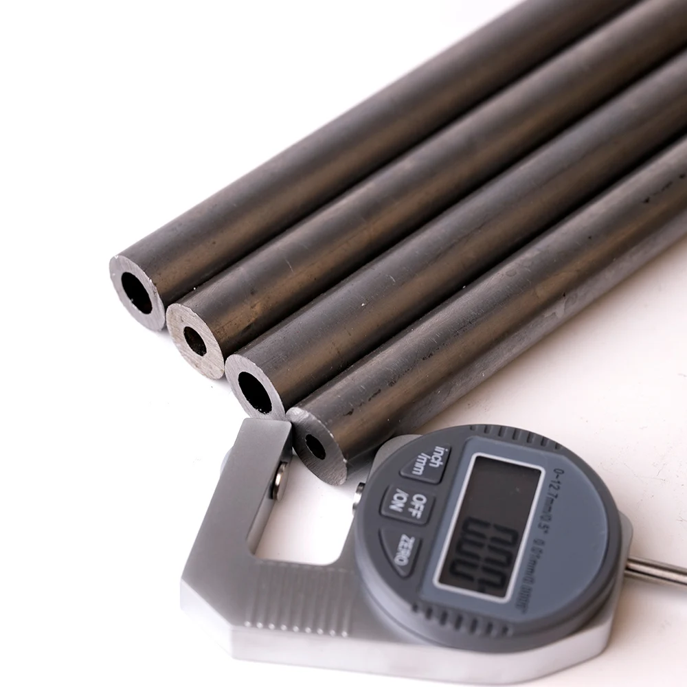 O/D 15mm Hydraulic Tube Round Seamless Steel Pipe Round Hollow Tube Pipe Seamless Tube Piepe for Home DIY Print Black