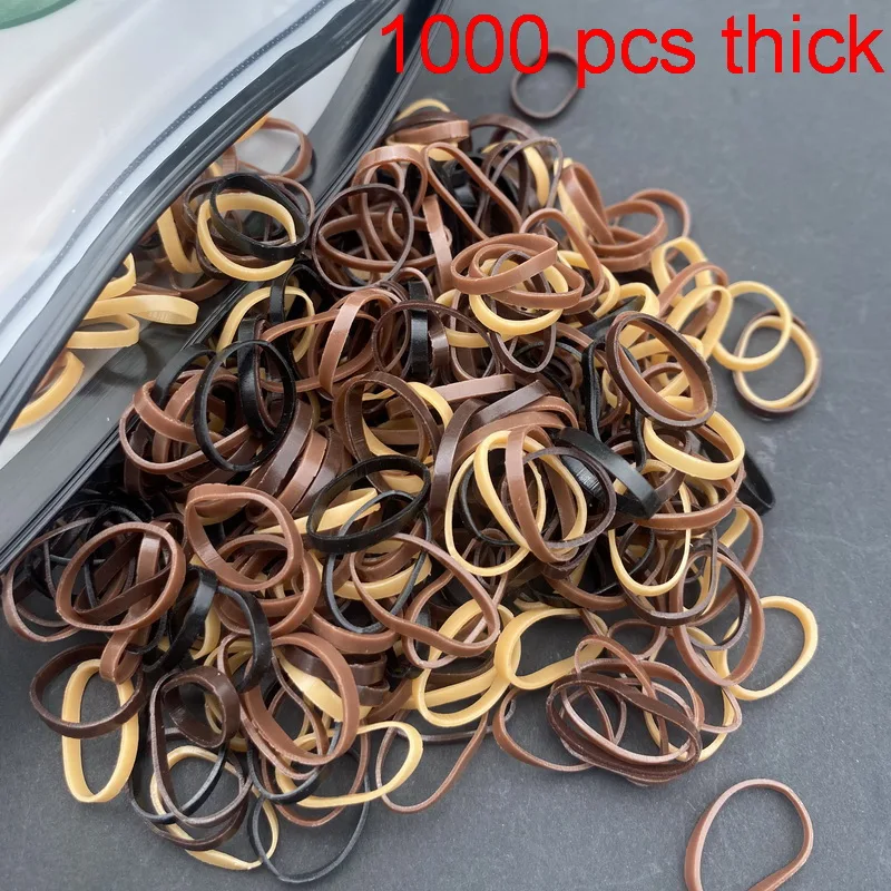 

1000Pcs Thick Disposable Rubber Bands Baby Hair Gum Ponytail Children Hair Elastic Wide Hair Ties For Kid Girls Hair Accessories