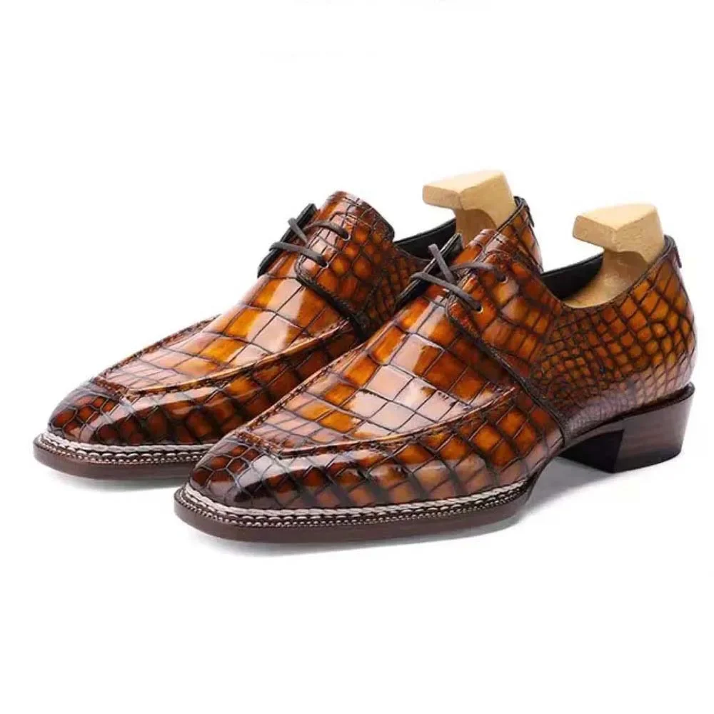 

Шэньчжуансанбао новые мужские модельные туфли мужские формальные туфли мужские туфли из крокодиловой кожи цвета кисти