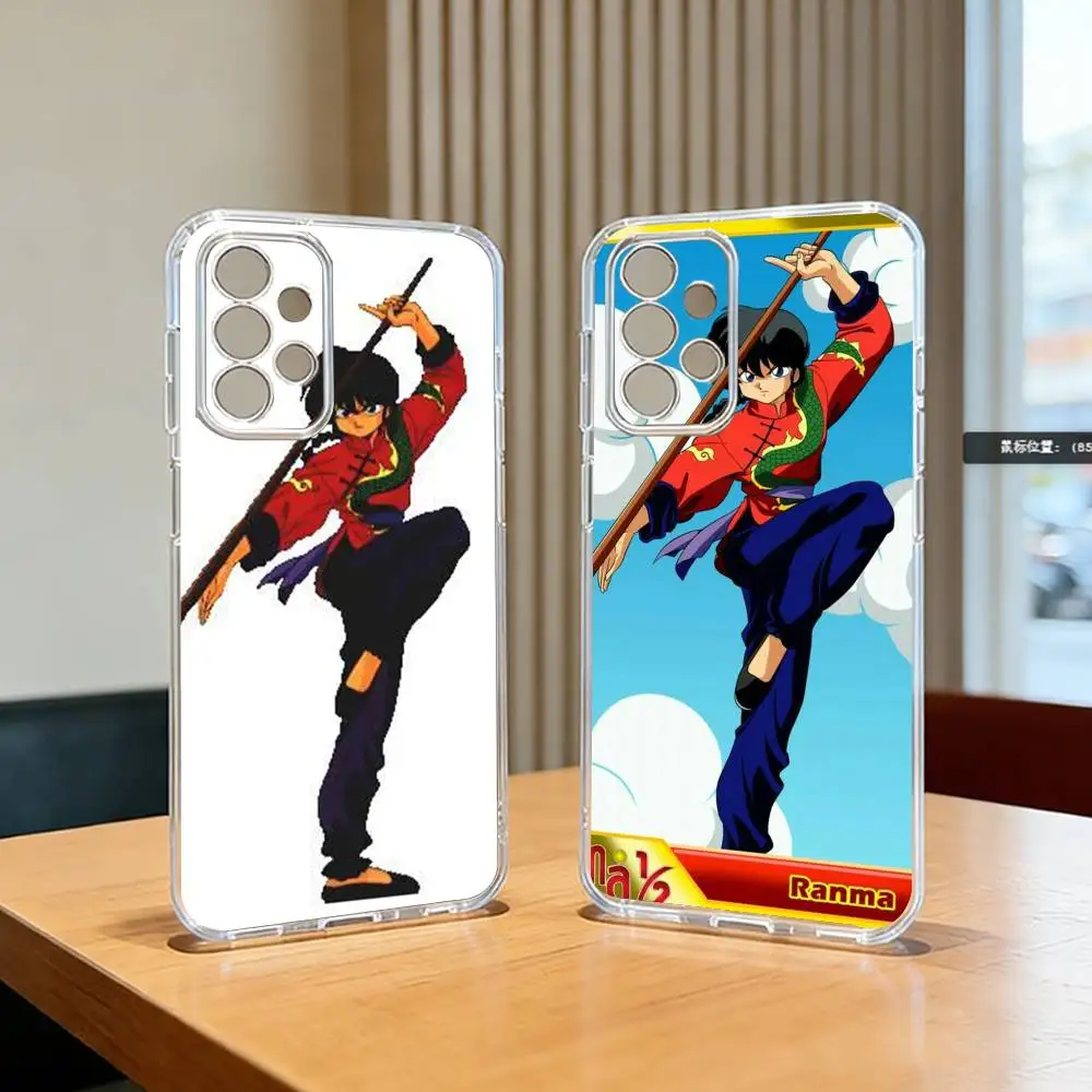 Manga-a Comics Ranma Phone Case Transparent Silicone Soft For Samsung S25,S24,S21,S22,S23,S30,Ultra,S20,Plus,Fe
