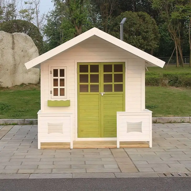 Fixed anticorrosive wood cottage villa B & B Solid wood outdoor children's assembly Moving wood can be easy to live in small 050