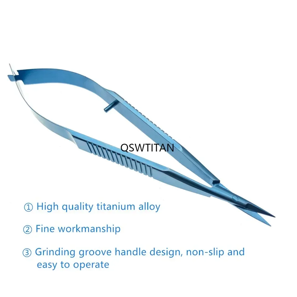 카스트로비에호 가위 캡슐막 가위 스테인리스 스틸 미세 가위 티타늄 안과 기구 눈꺼풀 도구