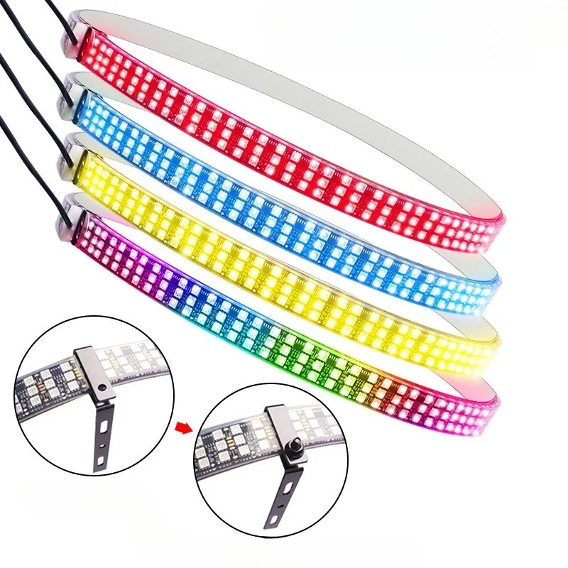 

Symphony APP Control Car Wheel Hub Lights Off-Road Vehicle SUV Three-Row Streamer Chassis Atmosphere Lighting System