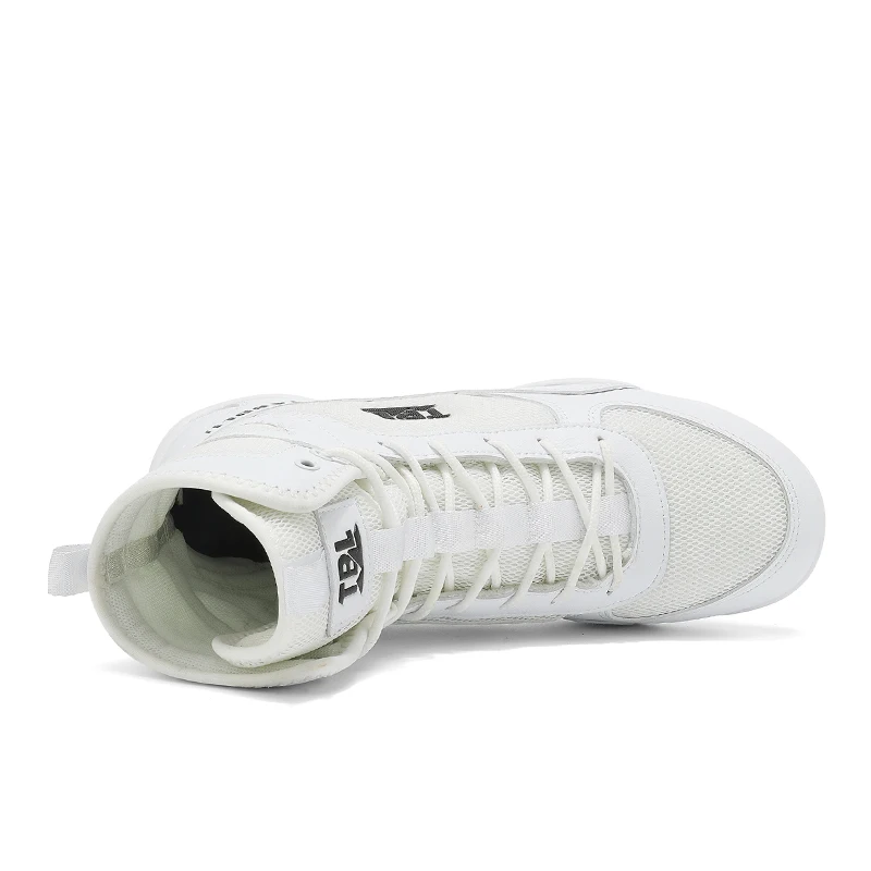 New Boxing Shoe Men White Professional Lightweight Training Wrestling Shoes Fighting Sanda Weightlifting Squat Sneakers