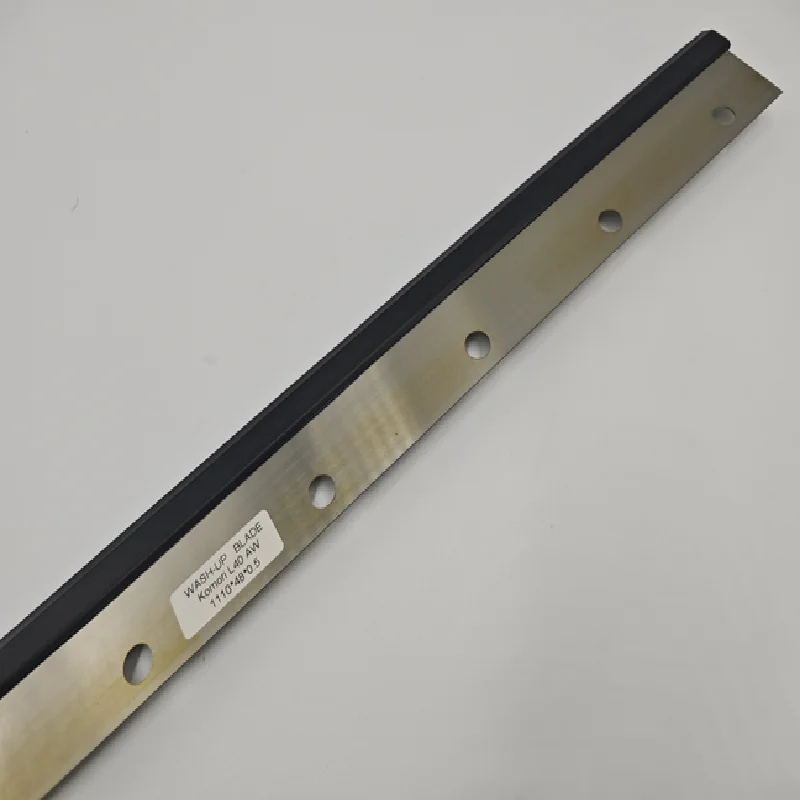 1 Piece Komori Lithrone 28 Ink Washup Blade For Printing Machine 775mm Length With 11 Slots & 1110mm 15 Holes