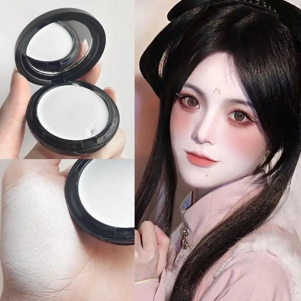 15G Witte Make-Up Foundation Crème Concealer Cosplay Halloween Witte Gezichtscrème Make-Up Zombie Gezicht V7v4