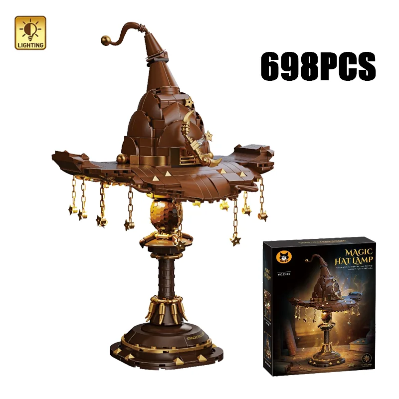 

Конструктор-лампа «Волшебная шляпа» (698 деталей) с LED-подсветкой, развивающая игрушка для детей, подарок