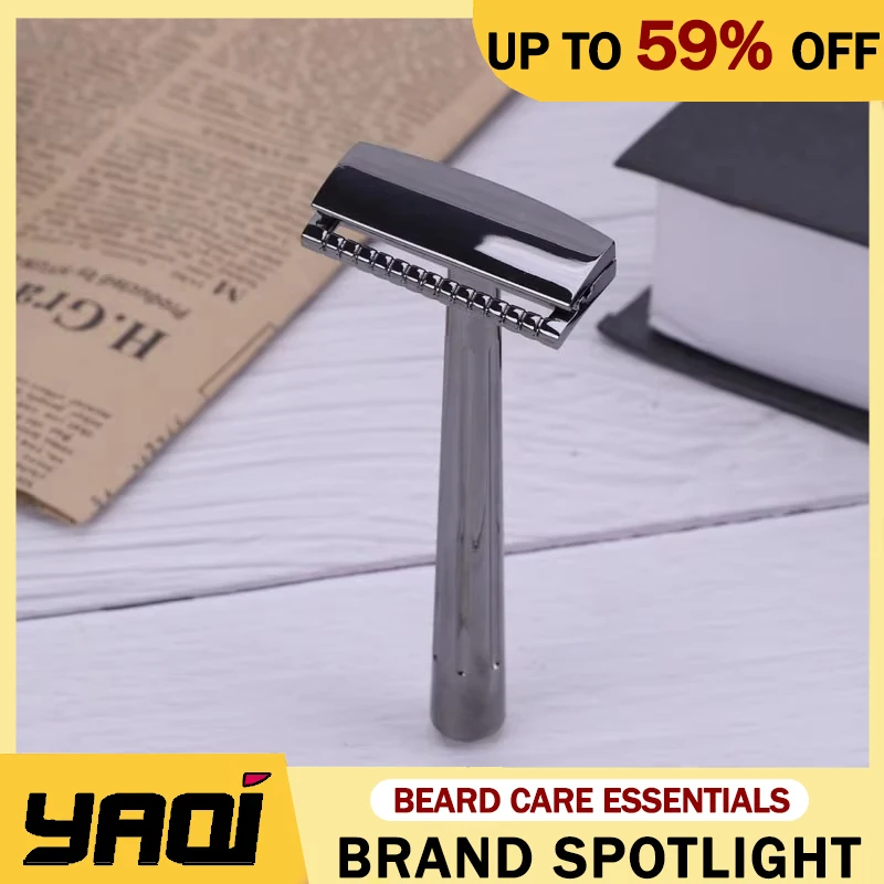 

Yaqi SE Katana /Globe Trotter 102mm Handle Length Single Edge Safety Razor For Mens Lightweight Travel Grooming Essential Razor